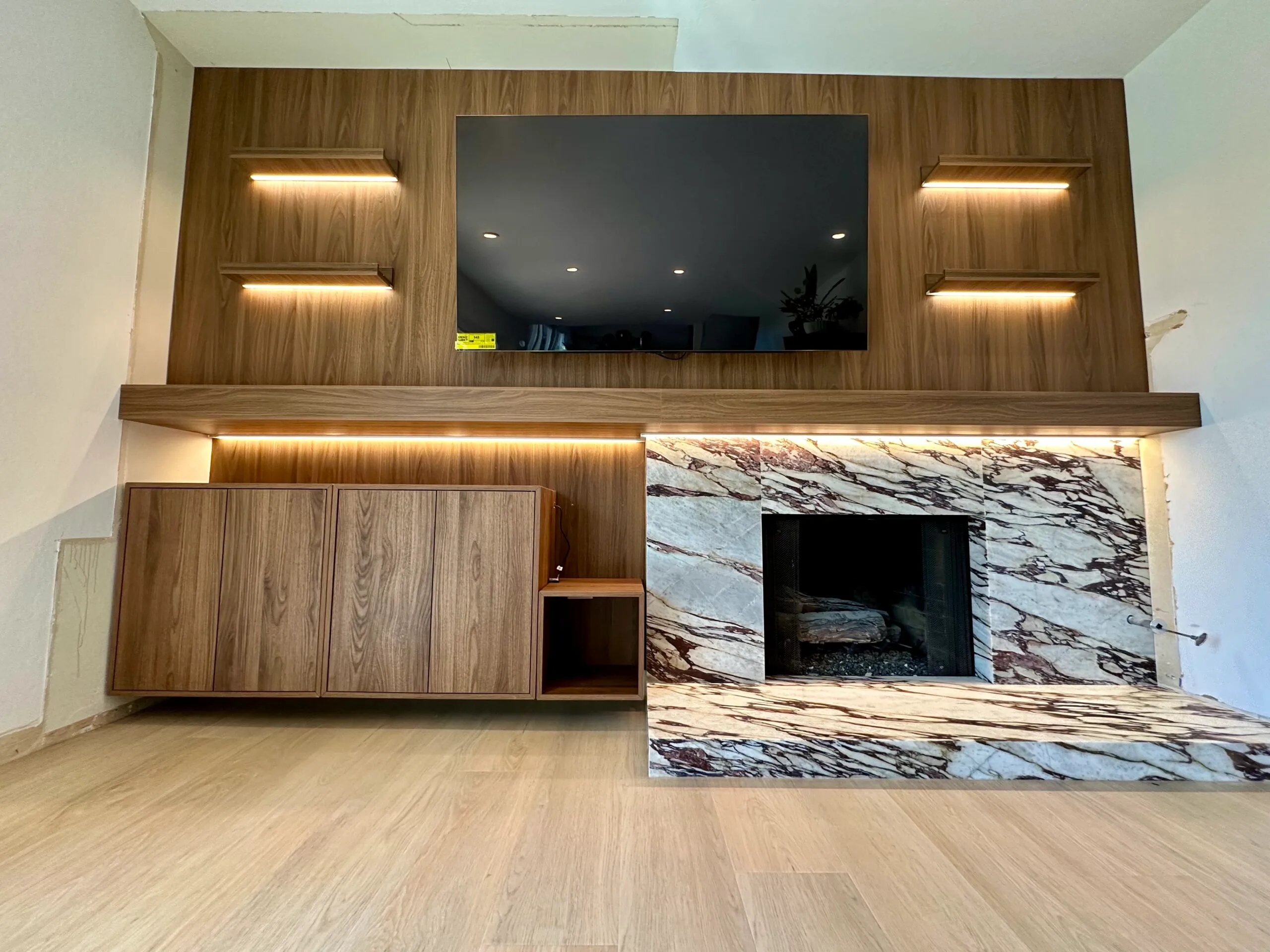 Completed remodeling project by Happy Homes Construction